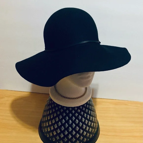 ASOS | Accessories | Asos Black Wool Floppy Wide Brim Hat  display picture 2